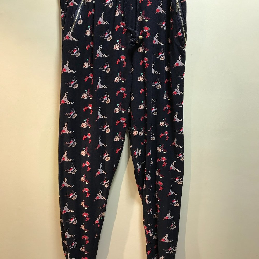 Bae City Christmas  size 2X lounge \ pajamas waist up 34 - 38''x 34 velvety feel